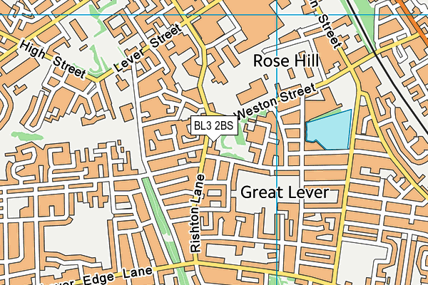 BL3 2BS map - OS VectorMap District (Ordnance Survey)