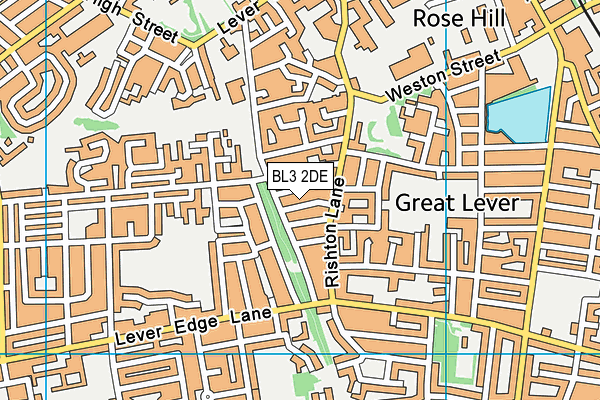 BL3 2DE map - OS VectorMap District (Ordnance Survey)