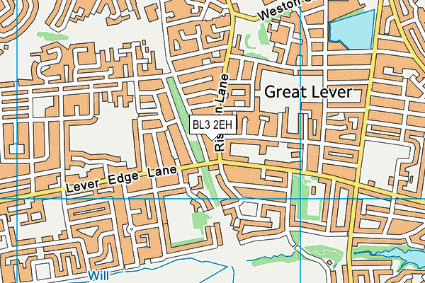 BL3 2EH map - OS VectorMap District (Ordnance Survey)