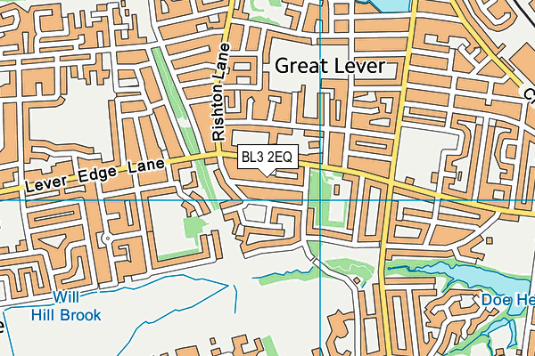 BL3 2EQ map - OS VectorMap District (Ordnance Survey)