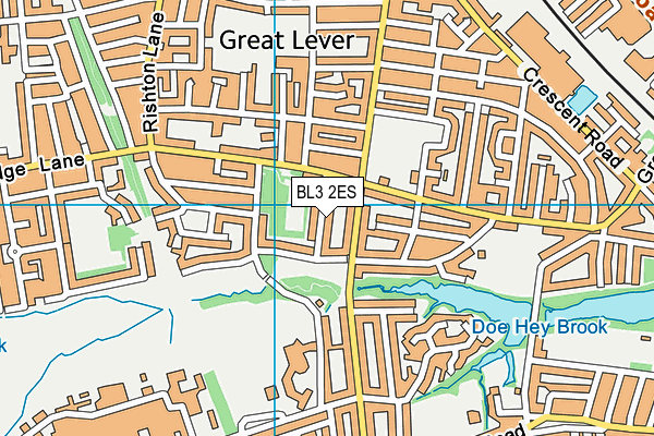 BL3 2ES map - OS VectorMap District (Ordnance Survey)