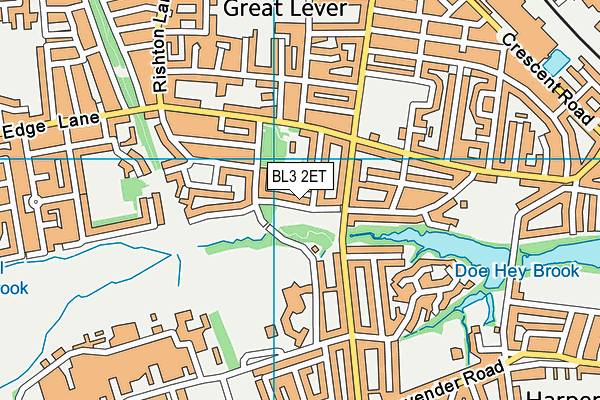 BL3 2ET map - OS VectorMap District (Ordnance Survey)