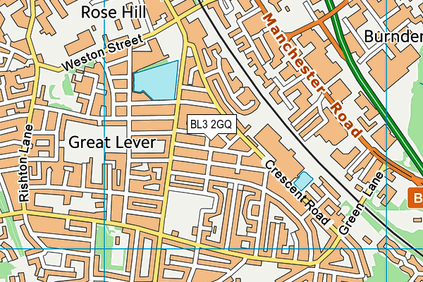 BL3 2GQ map - OS VectorMap District (Ordnance Survey)