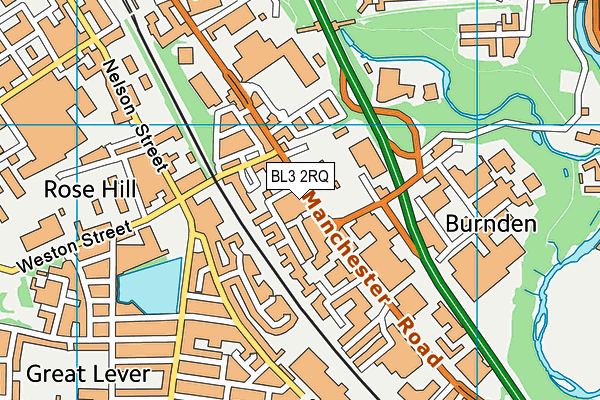 BL3 2RQ map - OS VectorMap District (Ordnance Survey)