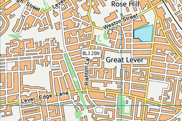 BL3 2SN map - OS VectorMap District (Ordnance Survey)