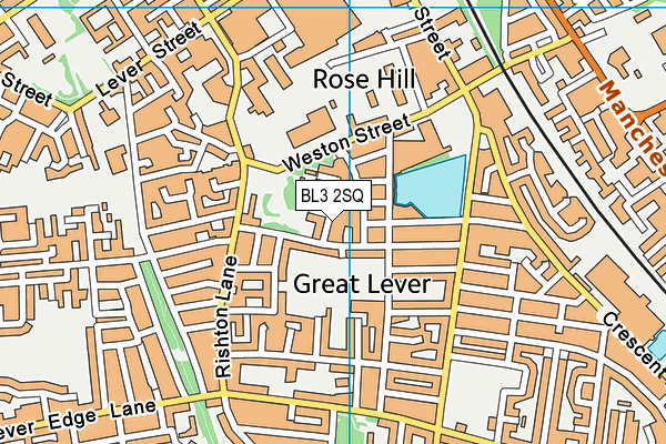 BL3 2SQ map - OS VectorMap District (Ordnance Survey)