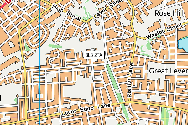 BL3 2TA map - OS VectorMap District (Ordnance Survey)