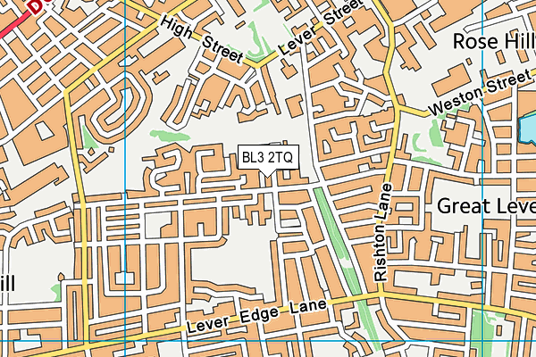 BL3 2TQ map - OS VectorMap District (Ordnance Survey)