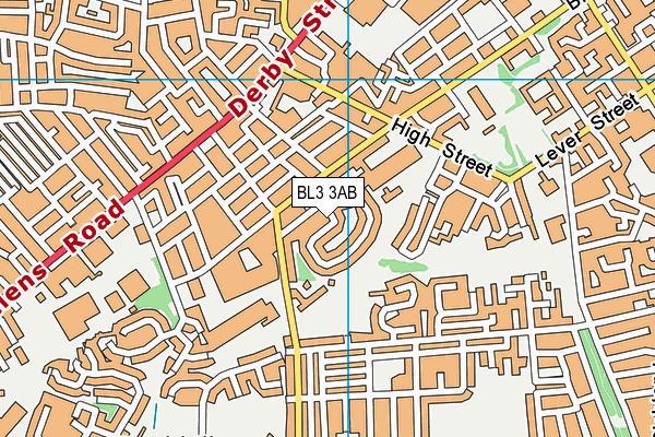 BL3 3AB map - OS VectorMap District (Ordnance Survey)