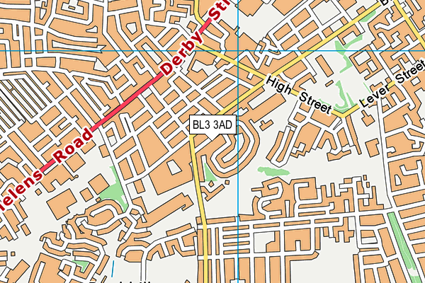 BL3 3AD map - OS VectorMap District (Ordnance Survey)