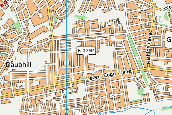 BL3 3AP map - OS VectorMap District (Ordnance Survey)