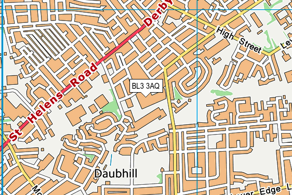 BL3 3AQ map - OS VectorMap District (Ordnance Survey)