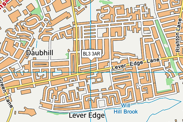 BL3 3AR map - OS VectorMap District (Ordnance Survey)