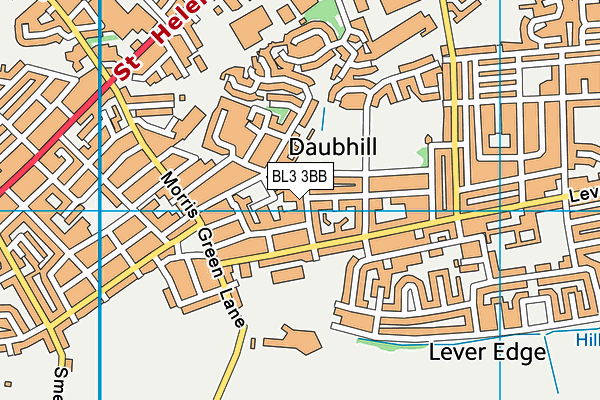 BL3 3BB map - OS VectorMap District (Ordnance Survey)