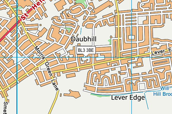 BL3 3BE map - OS VectorMap District (Ordnance Survey)