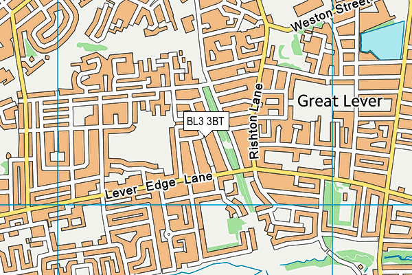 BL3 3BT map - OS VectorMap District (Ordnance Survey)