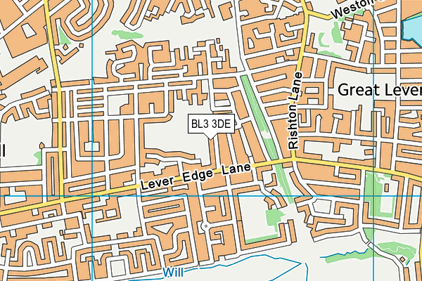 St William of York Catholic Primary School map (BL3 3DE) - OS VectorMap District (Ordnance Survey)