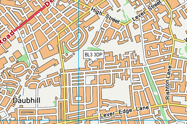 BL3 3DP map - OS VectorMap District (Ordnance Survey)