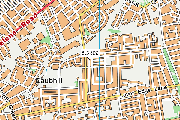 BL3 3DZ map - OS VectorMap District (Ordnance Survey)