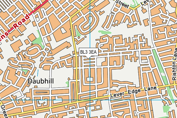 BL3 3EA map - OS VectorMap District (Ordnance Survey)
