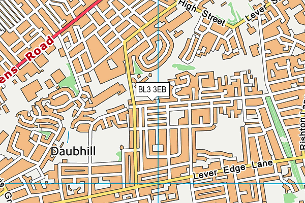 BL3 3EB map - OS VectorMap District (Ordnance Survey)
