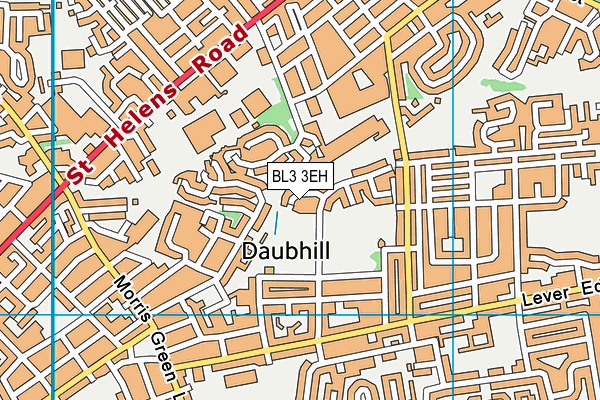 BL3 3EH map - OS VectorMap District (Ordnance Survey)