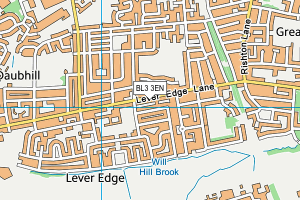 BL3 3EN map - OS VectorMap District (Ordnance Survey)