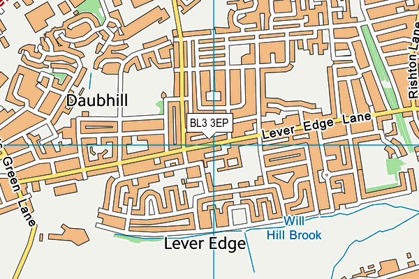 BL3 3EP map - OS VectorMap District (Ordnance Survey)