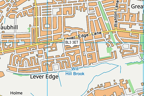BL3 3ET map - OS VectorMap District (Ordnance Survey)