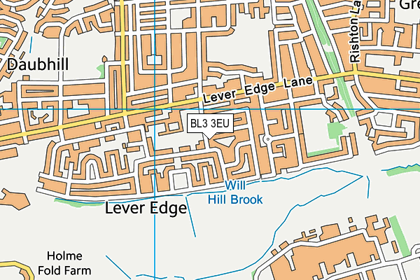 BL3 3EU map - OS VectorMap District (Ordnance Survey)