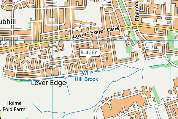 BL3 3EY map - OS VectorMap District (Ordnance Survey)