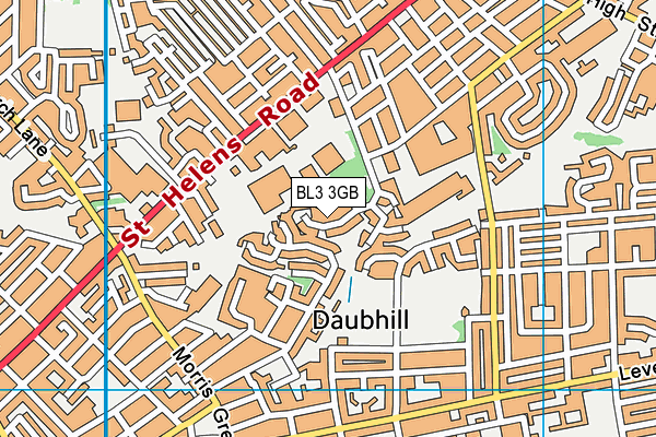 BL3 3GB map - OS VectorMap District (Ordnance Survey)