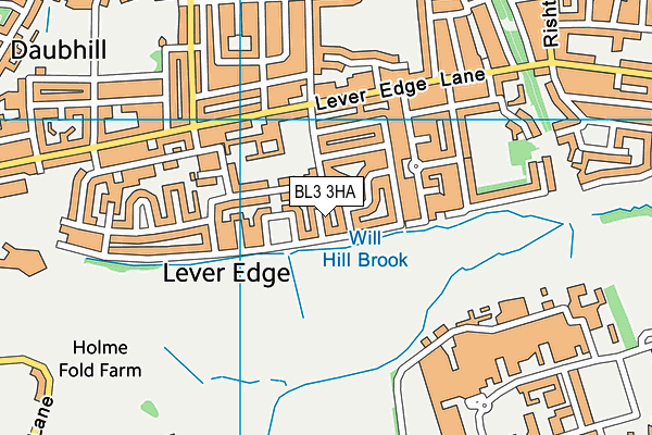 BL3 3HA map - OS VectorMap District (Ordnance Survey)