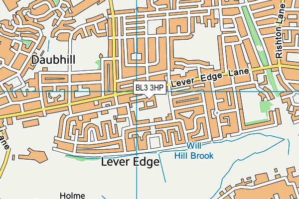 BL3 3HP map - OS VectorMap District (Ordnance Survey)