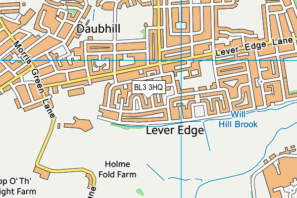 BL3 3HQ map - OS VectorMap District (Ordnance Survey)