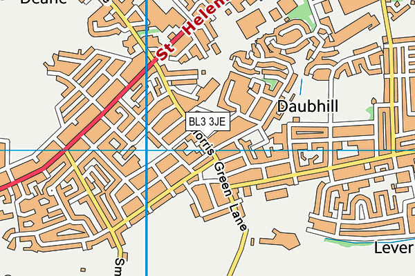 BL3 3JE map - OS VectorMap District (Ordnance Survey)