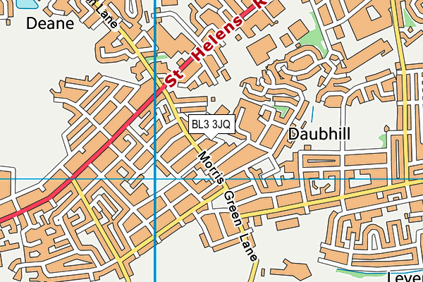 BL3 3JQ map - OS VectorMap District (Ordnance Survey)