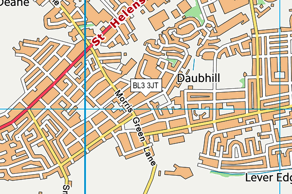 BL3 3JT map - OS VectorMap District (Ordnance Survey)