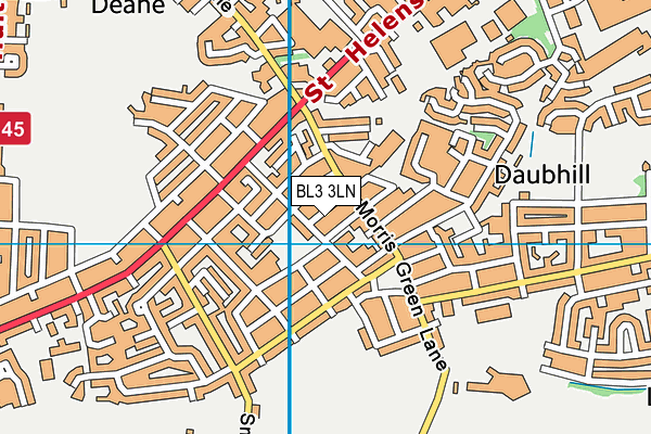 BL3 3LN map - OS VectorMap District (Ordnance Survey)
