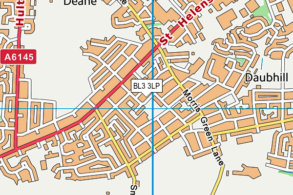 BL3 3LP map - OS VectorMap District (Ordnance Survey)