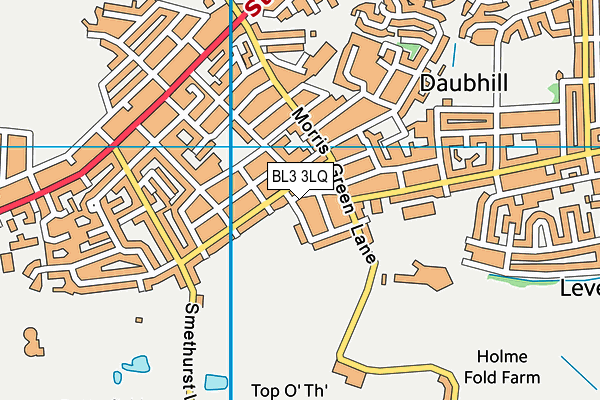 BL3 3LQ map - OS VectorMap District (Ordnance Survey)