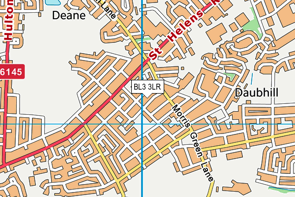 BL3 3LR map - OS VectorMap District (Ordnance Survey)