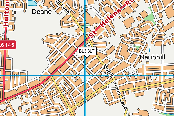 BL3 3LT map - OS VectorMap District (Ordnance Survey)