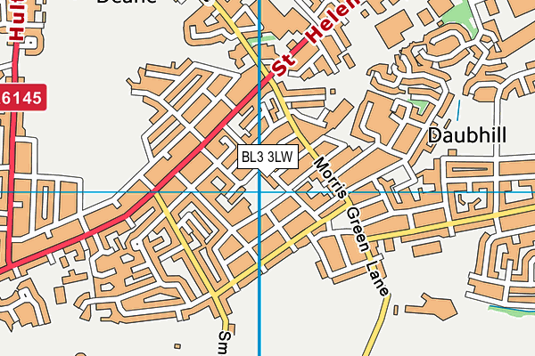 BL3 3LW map - OS VectorMap District (Ordnance Survey)