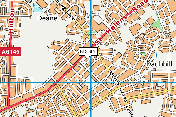 BL3 3LY map - OS VectorMap District (Ordnance Survey)