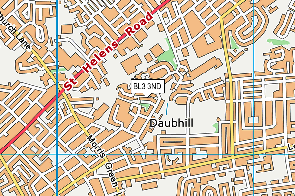 BL3 3ND map - OS VectorMap District (Ordnance Survey)