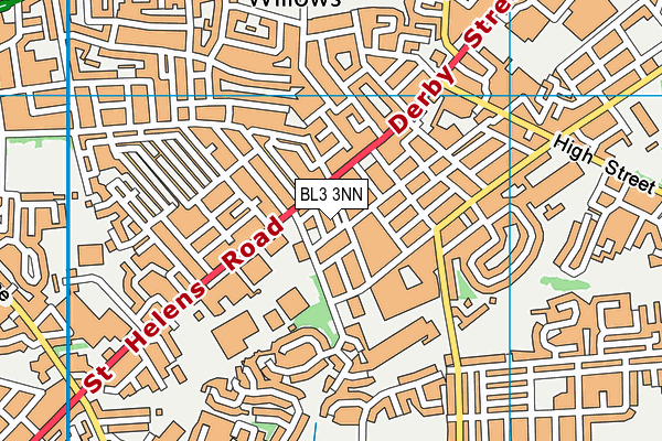 BL3 3NN map - OS VectorMap District (Ordnance Survey)