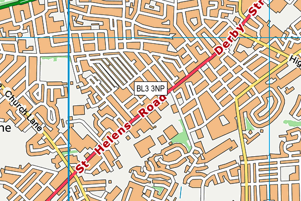 BL3 3NP map - OS VectorMap District (Ordnance Survey)