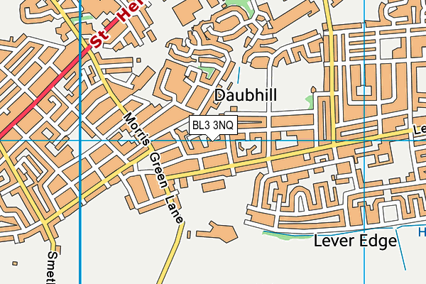 BL3 3NQ map - OS VectorMap District (Ordnance Survey)