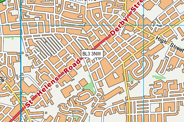 BL3 3NW map - OS VectorMap District (Ordnance Survey)